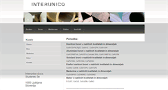 Desktop Screenshot of interunico.si