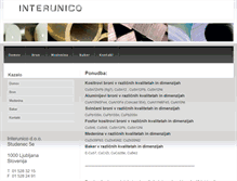 Tablet Screenshot of interunico.si